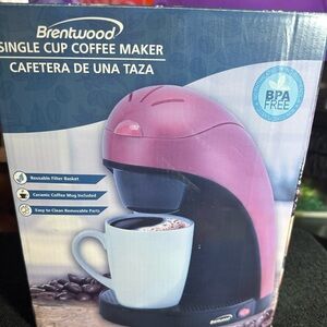 Pink Single Cup Coffee Maker